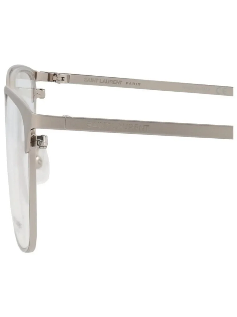 New Saint Laurent Mens Square/Rectangle Silver Silver Transparent Fashion Design